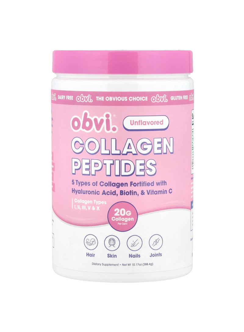 Collagen Peptides, Unflavored, 10.17 oz (288.4 g)